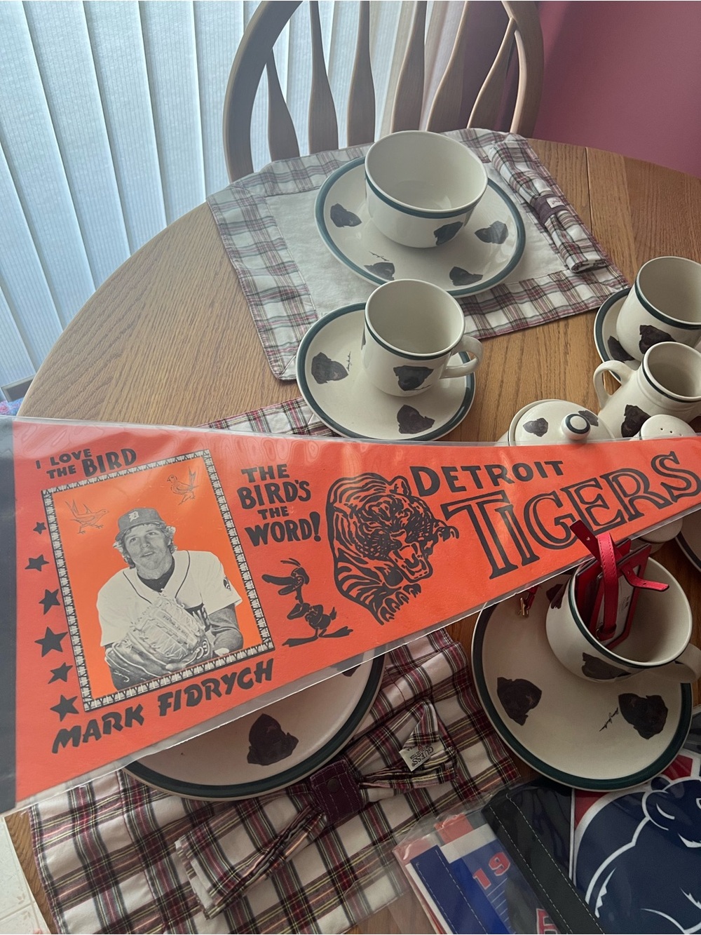 Detroit Tigers Mark Fidrych Vintage Pennant - Orange